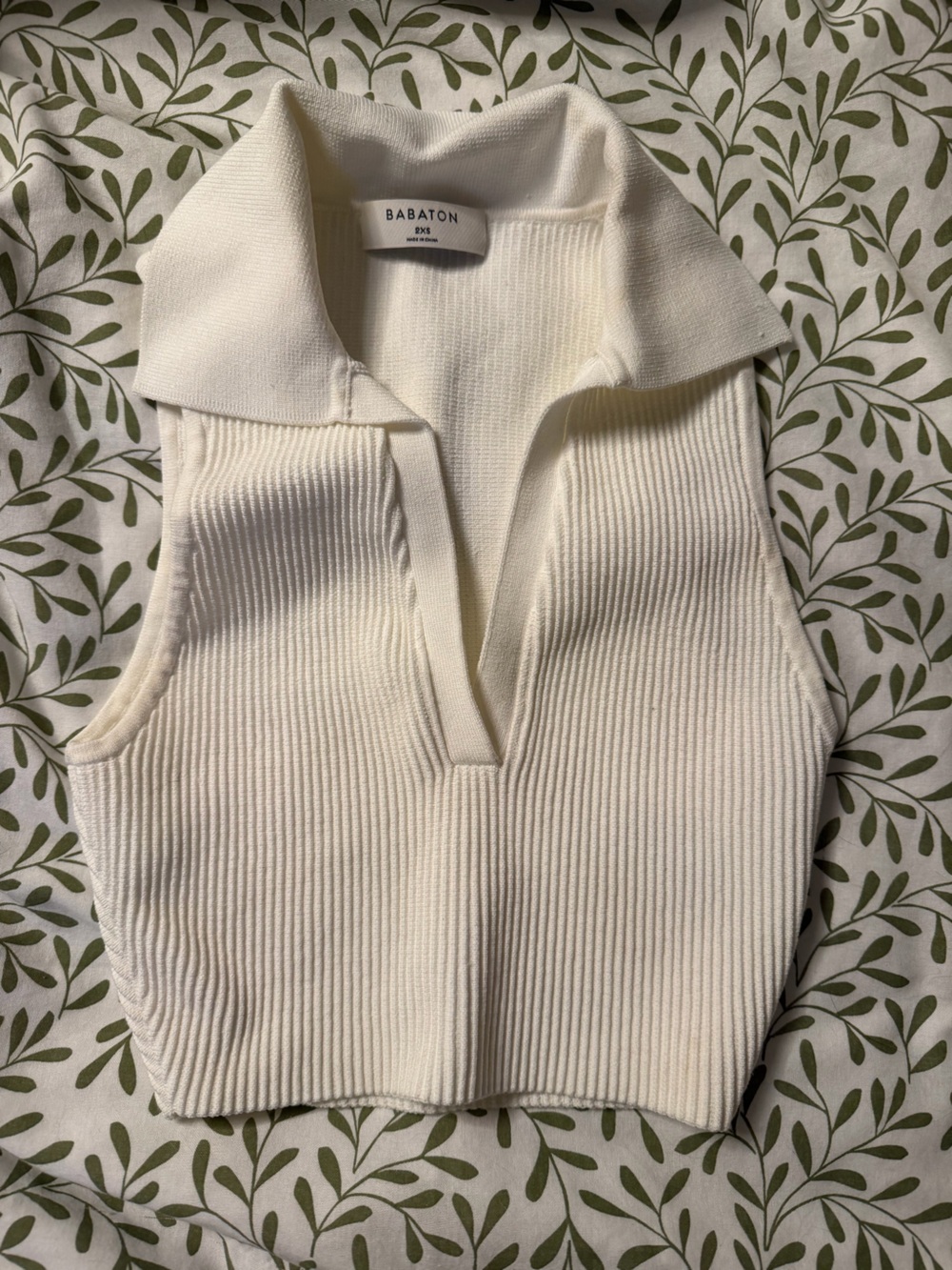Babaton Sculpt Knit Sleeveless Polo